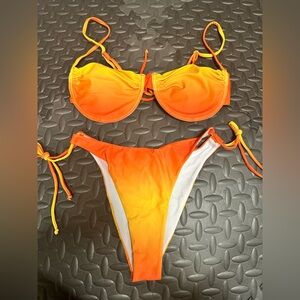 Vibrant Orange Bikini Set